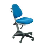 Кресло детское  KD-2/G/TW-10 серый пластик, ткань, синее