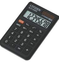 Калькулятор карманный Citizen SLD-200N, 8-разрядный, черный