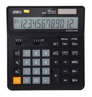 Калькулятор настольный компактный Deli EM01020 черн 12-разр. Функ.вычис.налога