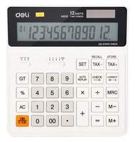 Калькулятор настольный компактный Deli EM01010 белый 12-разр