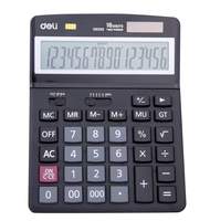 Калькулятор настольный полноразмерный Deli E39259,16-р, дв.пит,193x149мм,черн