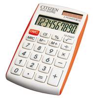 Калькулятор карманный 10 разрядный, белый, оранж. кант CITIZEN SLD 322RG