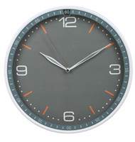 Часы настенные Бюрократ WallC-R06P, круглые d=30,3 см, пластик, серый