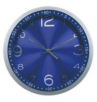 Часы настенные Бюрократ WallC-R05P, круглые d=30,5 см, пластик, синий