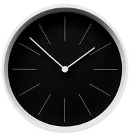 Часы настенные Neo черные с белым