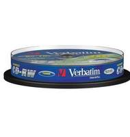Диски Verbatim CD-RW 700 Мб 12*Cake/10 43480
