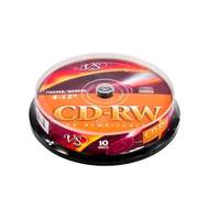 Диск CD-RW VS 700Mb, 12x,  cakebox/10шт, перезаписываемый