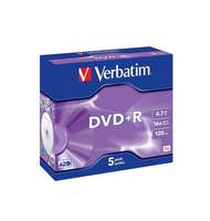 Диск DVD+RW Verbatim 4,7Gb, 4х, slim/5шт, перезаписываемый