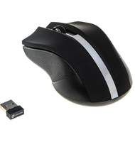 Мышь Oklick 615MW черный/серебристый оптическая (1000dpi) беспроводная USB (2but)
