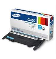 Картридж для лазерных принтеров  Samsung CLT-C407S голубой для CLP-320/325/CLX-3185