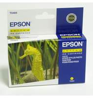 Картридж струйный Epson T0484 C13T04844010 желтый для St Photo R300