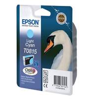 Картридж струйный Epson T0815 C13T11154A10 светло-голубой повышенной емкости для R270