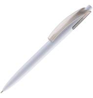 Ручка шариковая Bento, белый, серый
