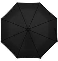 Зонт складной Clevis с ручкой-карабином, черный