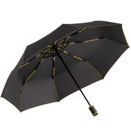 Зонт складной AOC Mini с цветными спицами желтый