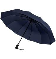 Зонт складной Fiber Magic Major темно-синий