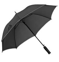 Зонт-трость Jenna черный с серым