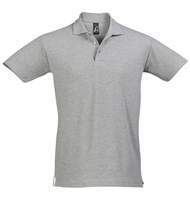 Рубашка поло мужская SPRING 210 серый меланж, размер S