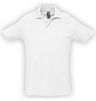 Рубашка поло мужская SPRING 210 белая, размер S