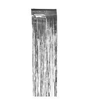 Дождик новогодний, ширина 75 мм, длина 1,5 м, серебристый