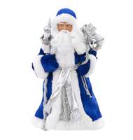 Фигурка Дед Мороз в синем костюме 15,5x8,5x30,5см 
