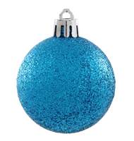 Набор из 12-ти пластиковых шаров, 5 см, цвет-голубой