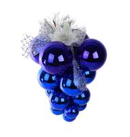 Украшение Декоративное Подвеска-кисть винограда 6cm+5cm+4cm+3cm, син 