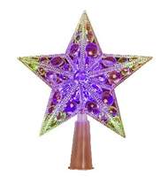Фигура светодиодная Звезда на елку цвет: RGB, 10 LED, 17 см 
