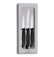 Набор ножей Victorinox Swiss Classic (6.7113.3G) для овощей черный (3шт. в наборе) подарочная коробка