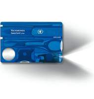 Швейцарская карта Victorinox SwissCard Lite 0.7322.T2 13 функций полупрозрачный синий