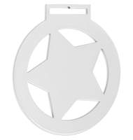 Медаль Steel Star белая