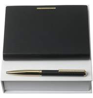 Набор Barrette Noir: блокнот А6 и ручка, черный
