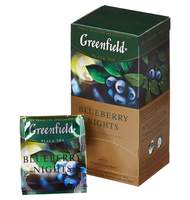 Чай Greenfield Blueberry nights, черный с черникой, 25пак/уп