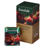 Чай Greenfield Strawberry gourmet, черный, 25пак/уп