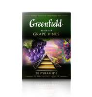Чай Greenfield Grape Vines (Грейп Вайнс), черный  пирамидки, 20пак/уп 