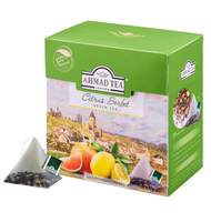 Чай Ahmad Tea Цитрусовый сорбет зеленый пирамидки 20х1,8г 