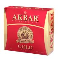 Чай Akbar Gold черный, 100 пак