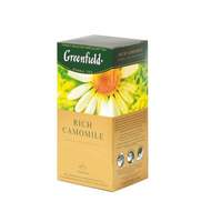 Чай Greenfield Rich Camomile, травяной из цветков ромашки и сушеных яблок,с ароматом корицы, 25 пак/уп