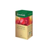 Чай Greenfield Summer Bouquet, фруктовый со вкусом малины, 25 пак/уп
