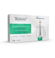 Чай зеленый с ароматом жасмина TEATONE в металлическом стике, 100шт/уп. 