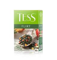 Чай Tess Flirt листовой зеленый с добавками,100г 