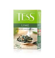 Чай Tess Lime листовой зеленый с добавками,100г 