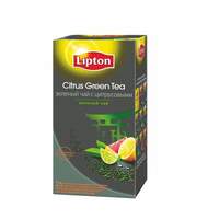 Чай Lipton Green Tea Tchae Citrus, зеленый с цедрой цитрусов, 25 пак/уп