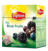 Чай Lipton Blue Fruit, черный с ежевикой и черникой, пирамидки, 20 пак/уп