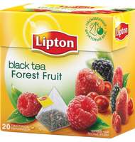 Чай Lipton Forest Fruit, черный с лесными ягодами, пирамидки, 20 пак/уп