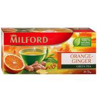 Чай Milford Апельсин Имбирь зеленый, 20пак