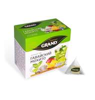 Чай Grand зеленый Гавайский Мохито Ягоды в пирамидках, 20штx1,8г/уп