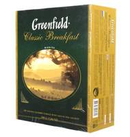 Чай Greenfield Classic Breakfast, черный, 100 пак/уп