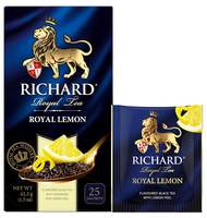 Чай Richard Royal Lemon черный,ароматизированный, 25шт/уп