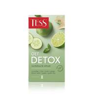 Чай Tess Get Detox зеленый с добавками, 1,5гх20шт/уп